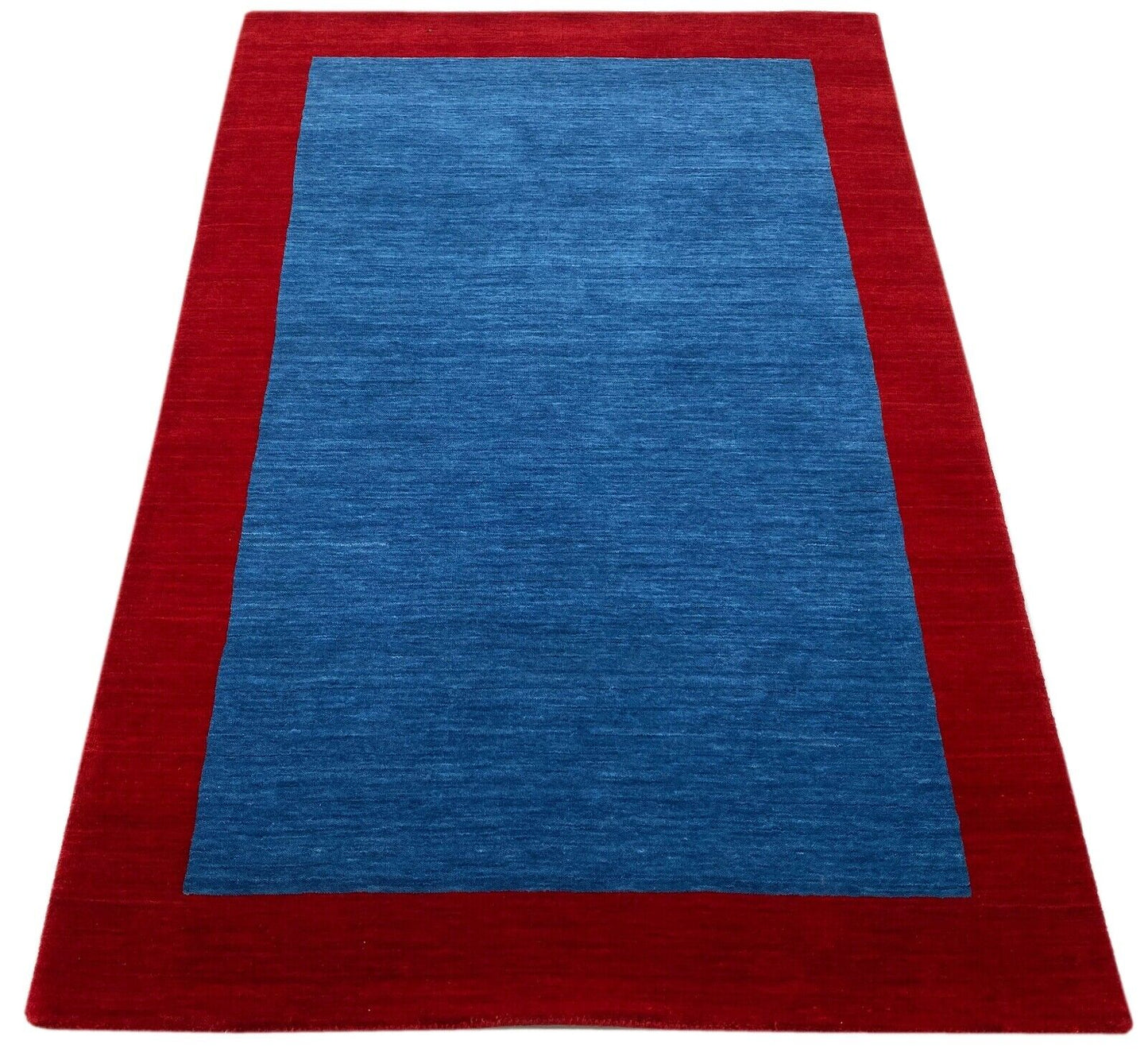 Turquoise Rot Teppich 100% Wolle Gabbeh 120x180 cm Handgewebt Home Deko WR155
