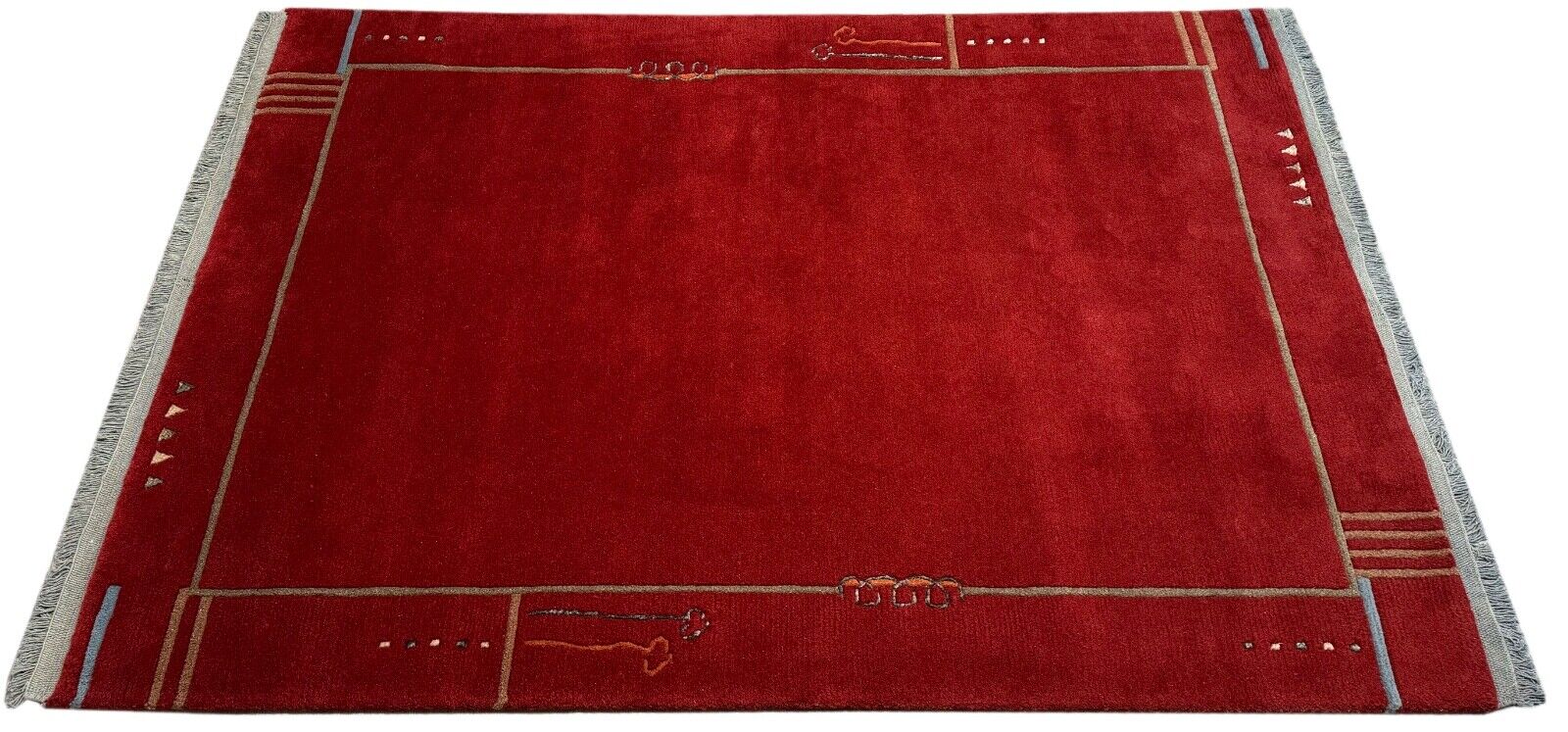 Tappeto orientale indo-nepalese annodato a mano in lana al 100%, 160 x 230 cm, R26 