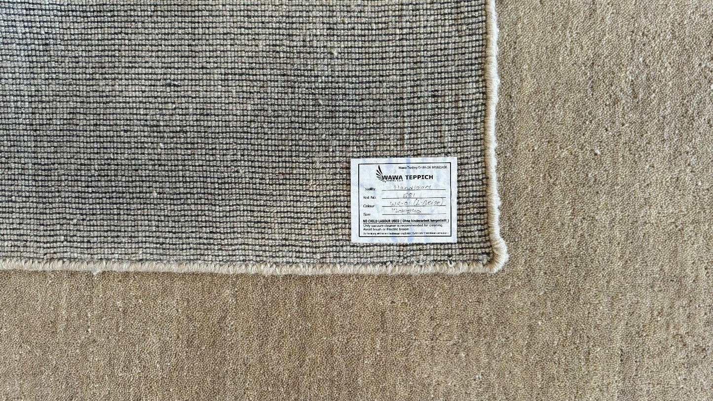 Gabbeh Teppich 100% Wolle Beige Handgefertigt 170X235 cm Orientteppich Pr