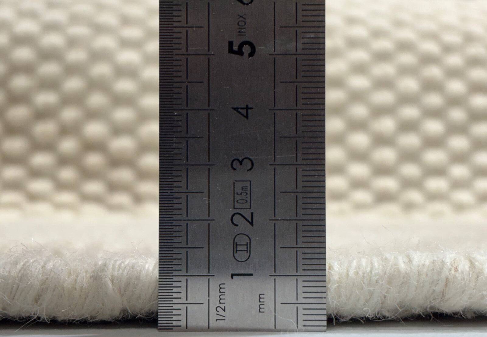 Kilim Dhurry Teppich 60x90cm Handgefertigt 100% Wolle Naturweiß D104