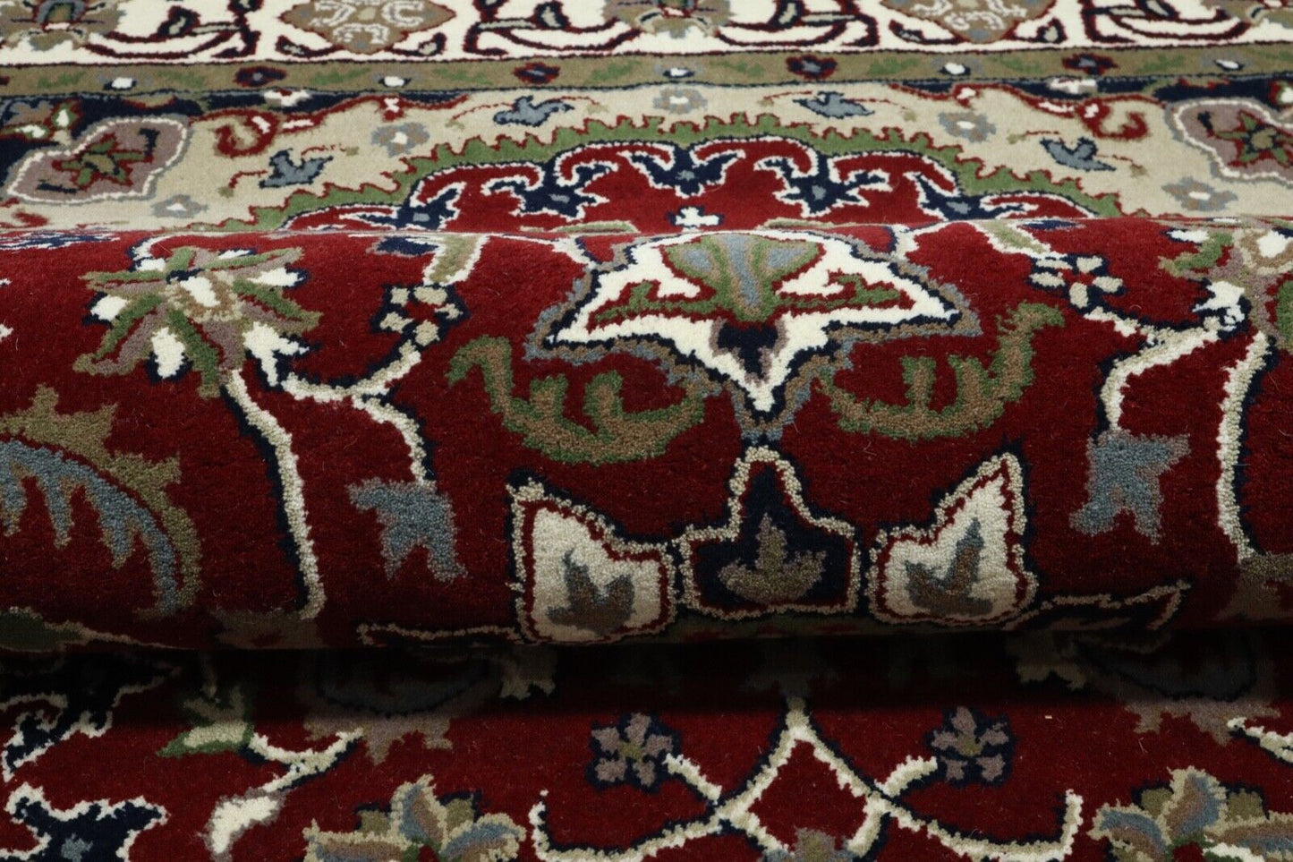 Rot Orient Teppich 100% Wolle 140X200 cm Handarbeit Handgetuftet T954