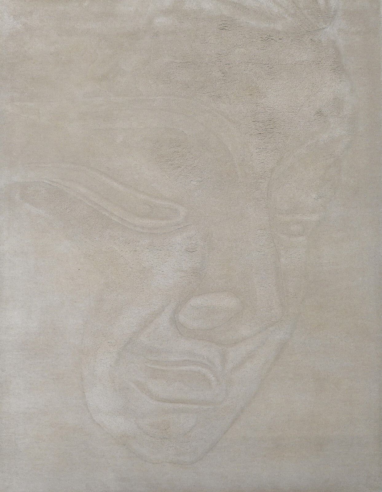 Handgetufteter Wolle teppich 150x240 Beige  Modern Wohnzimmer SH230