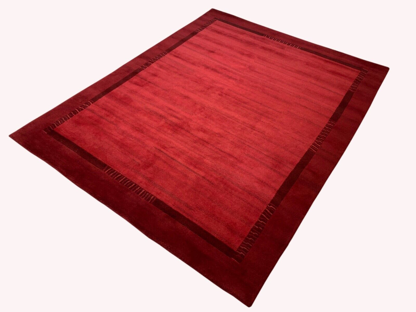 Rot Teppich Handgeknüpft 250X350 cm Orange 100%  Wolle Orientteppich Indo Nepal
