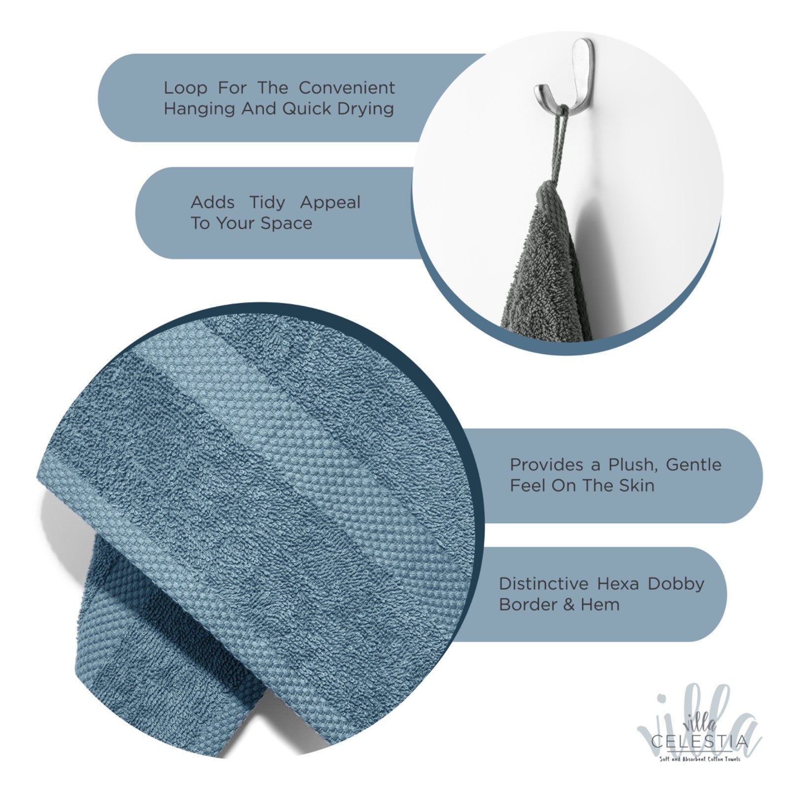 Handtuch Set Gästetücher Handtücher Duschtücher Frottier 100% Baumwolle 3-tlg