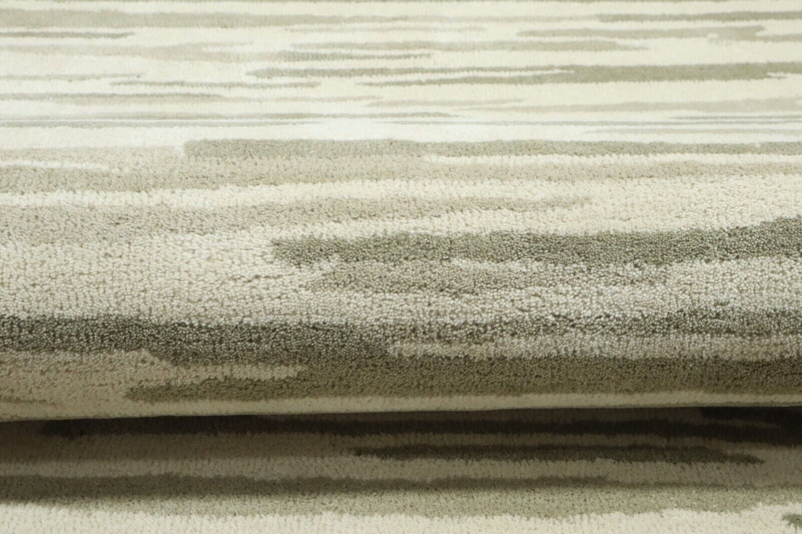 Beige Teppich 100% Wolle 160X230 cm Handarbeit Handgetuftet T922