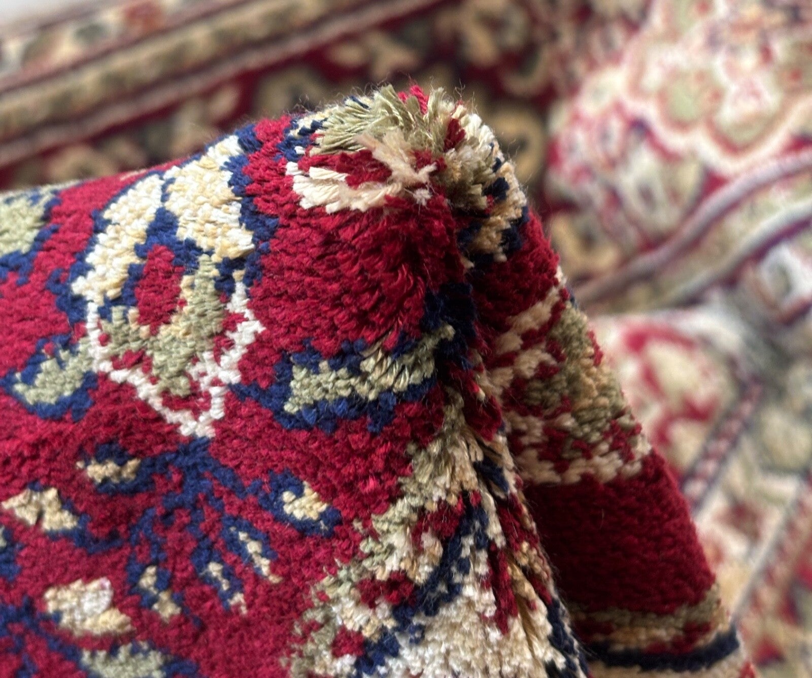 Orientteppich 150x210 cm Kashmir Design Viskose mit Seidenglanz Luxuriös Teppich