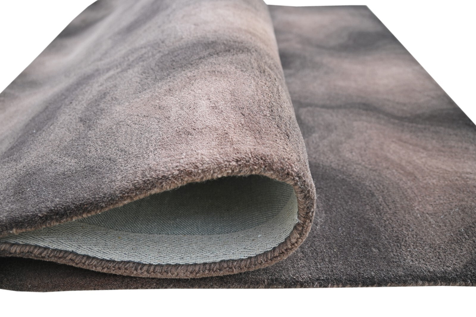 Tappeto in lana annodato a mano 120x180 marrone moderno soggiorno SH209