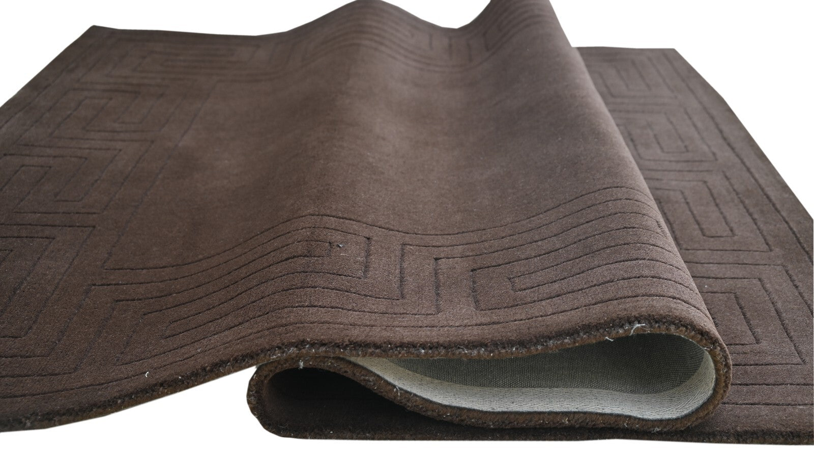 Handgetufteter Wolle teppich 150x240 braun  Modern Wohnzimmer SH203