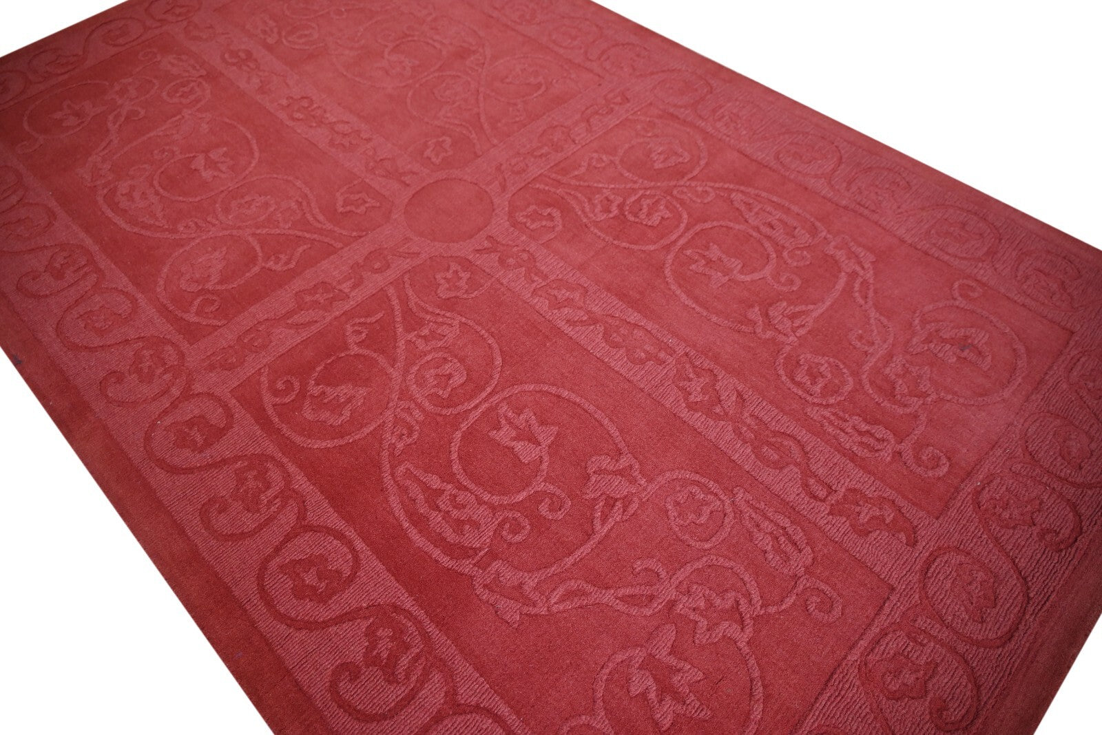 Handgetufteter Wolle teppich 150x240 Rost  Modern Wohnzimmer SH232