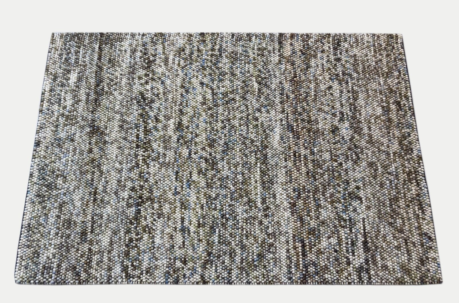 Bunter Wollteppich 170x240 cm Handgefertigt Modern Natur Teppich st12