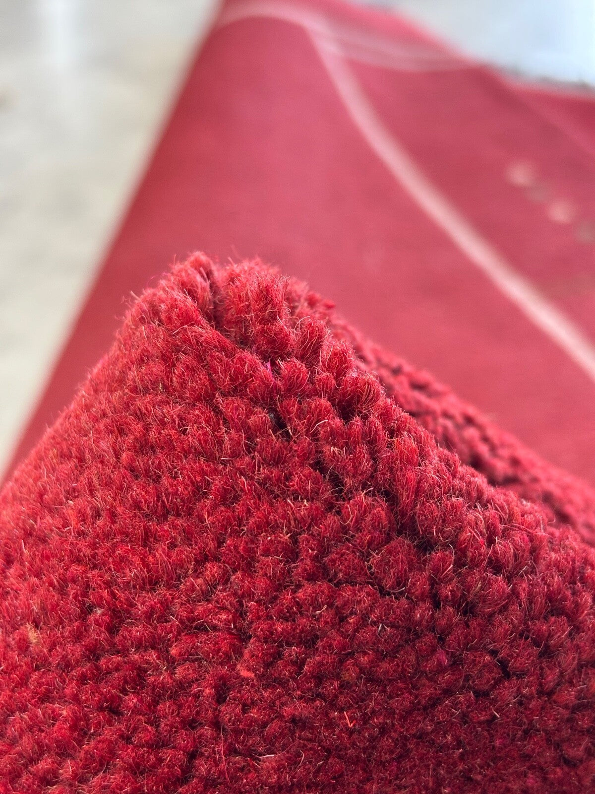 Rot Teppich Indo Nepál Handgeknüpft 100% Wolle 160X230 cm Orientteppich R19B 