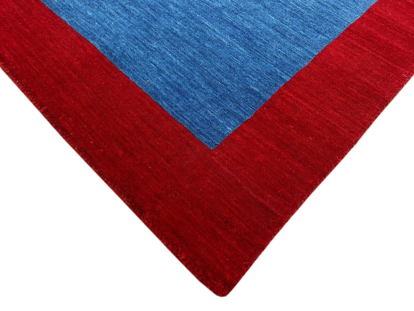 Turquoise Rot Teppich 100% Wolle Gabbeh 120x180 cm Handgewebt Home Deko WR155