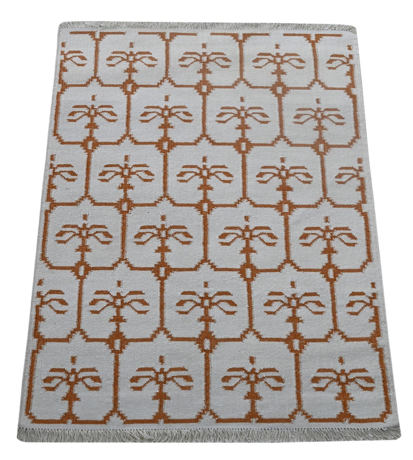 Bunter Wollteppich 120x180 cm Handgefertigt Modern Natur Teppich sh191