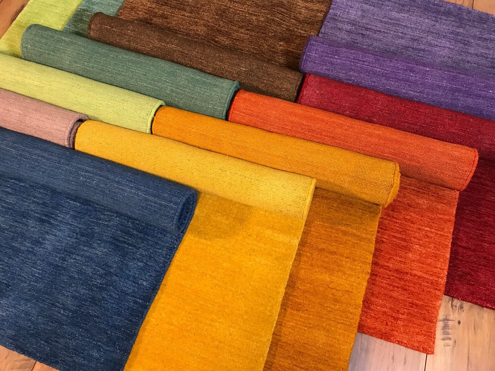 Orientteppich Handgewebt Gabbeh Teppich 100% Wolle Handloom Brücke Fussmatten