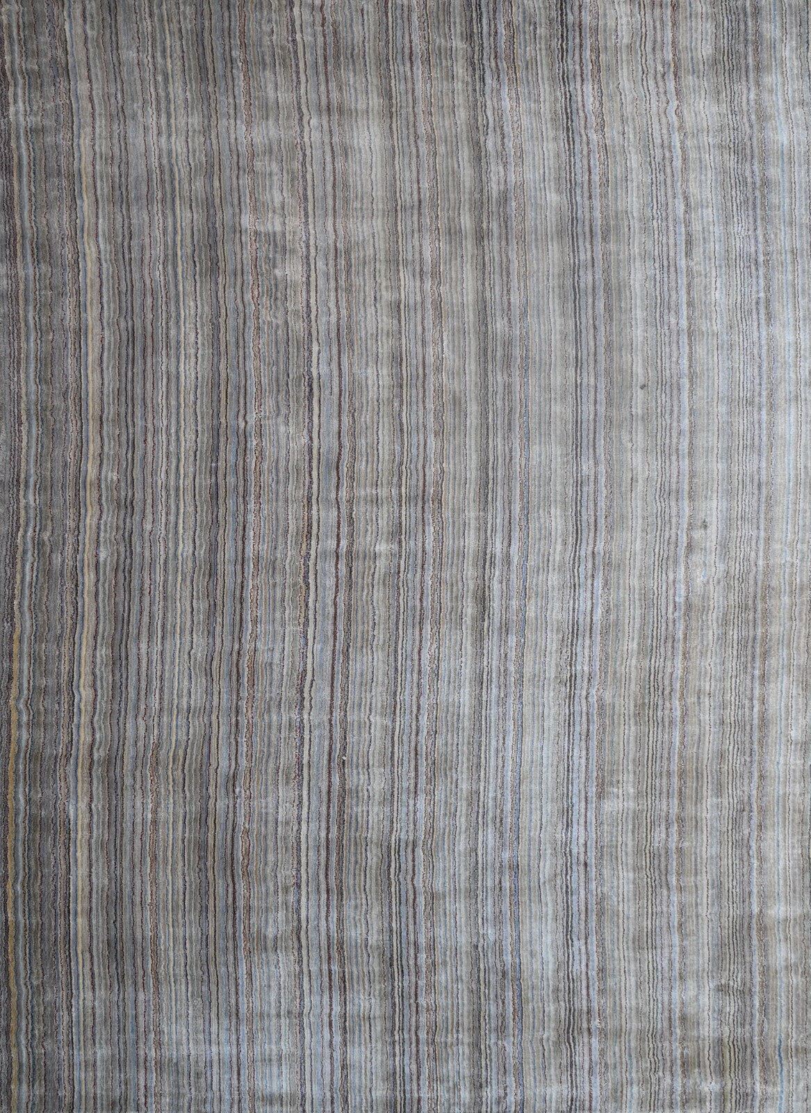 Handgewebter Teppich 150x240 Beige  Viskose Glanzoptik  Wohnzimmer SH267