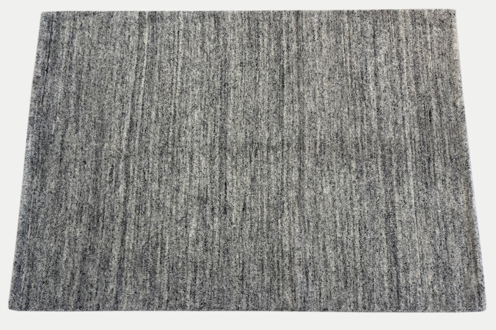 Wollteppich 140x200cm Handgeknüpft 100% Wolle  Grau Modern ST60