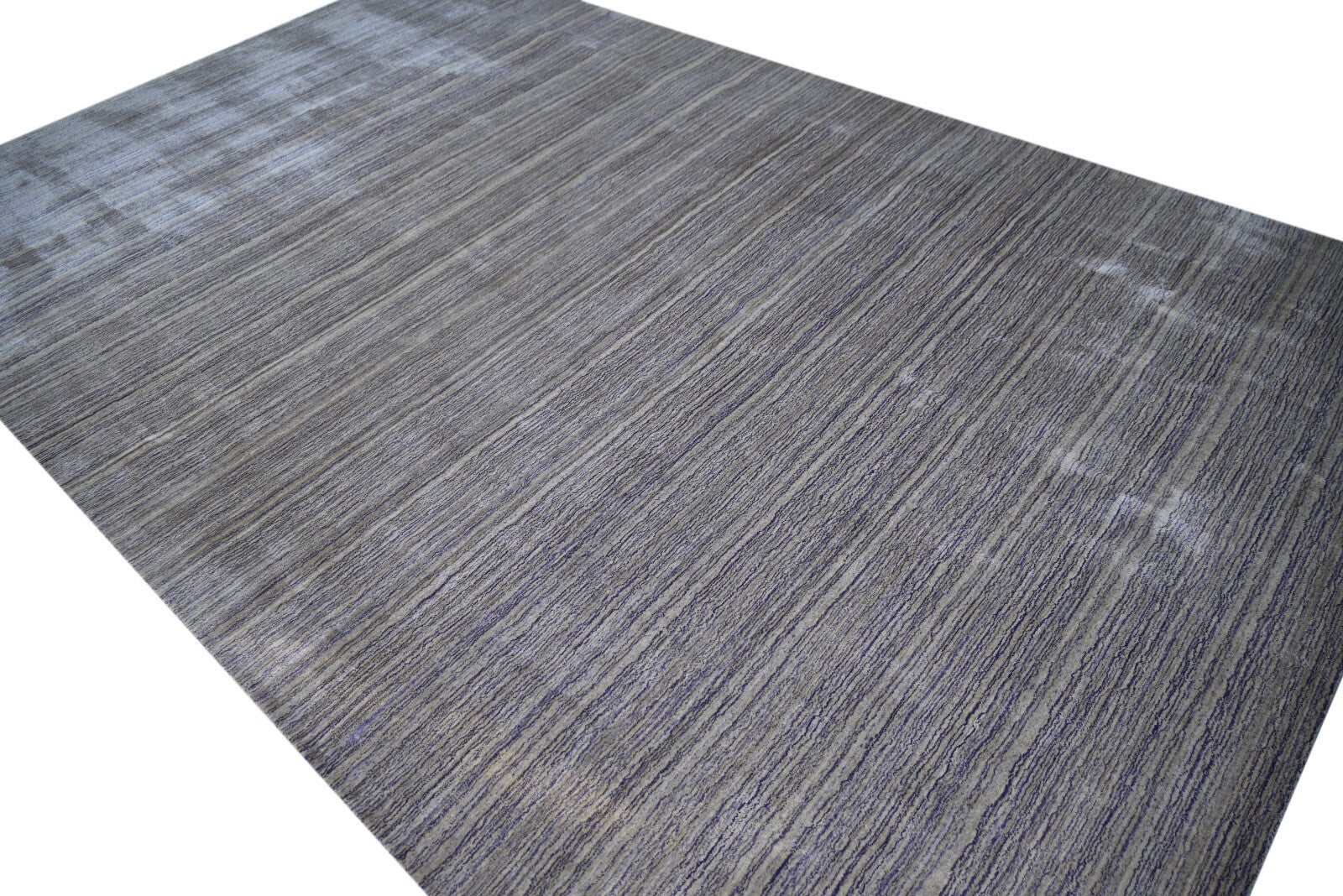 Handgewebter Teppich 200x300  Mehrfarbig  Viskose Glanzoptik  Wohnzimmer SH271