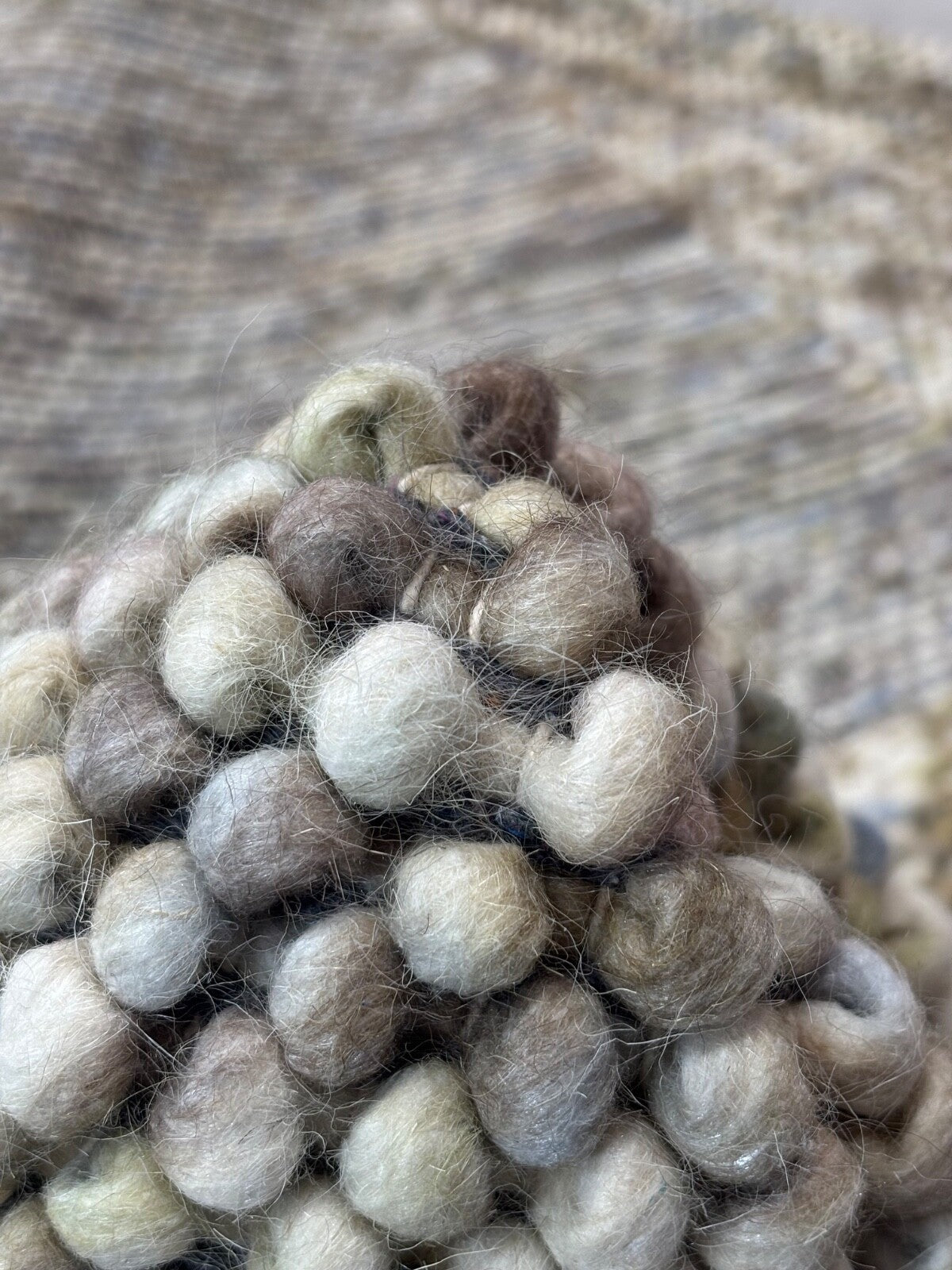 Bunter Wollteppich 170x240 cm Handgefertigt Modern Natur Teppich st12