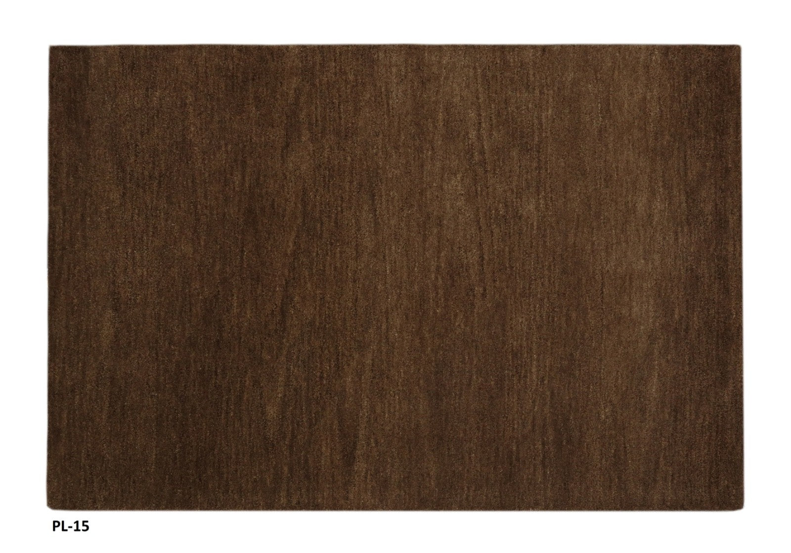 Gabbeh Teppich 100% Wolle Braun Uni Farbe 120x180 cm  Handgemacht PL15