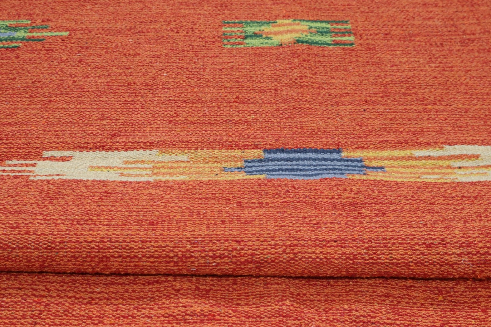 Kelim Teppich 100% Baumwolle flach gewebt mit Fransen Kilim Dhurrie 8 Designs CT