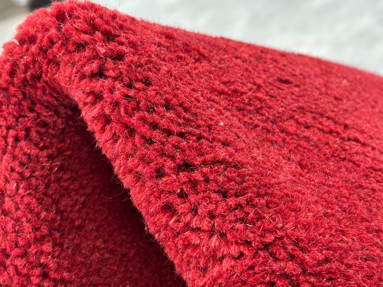 Rot Teppich Indo Nepal Handgeknüpft 100% Wolle 160X230 cm Orientteppich R21B