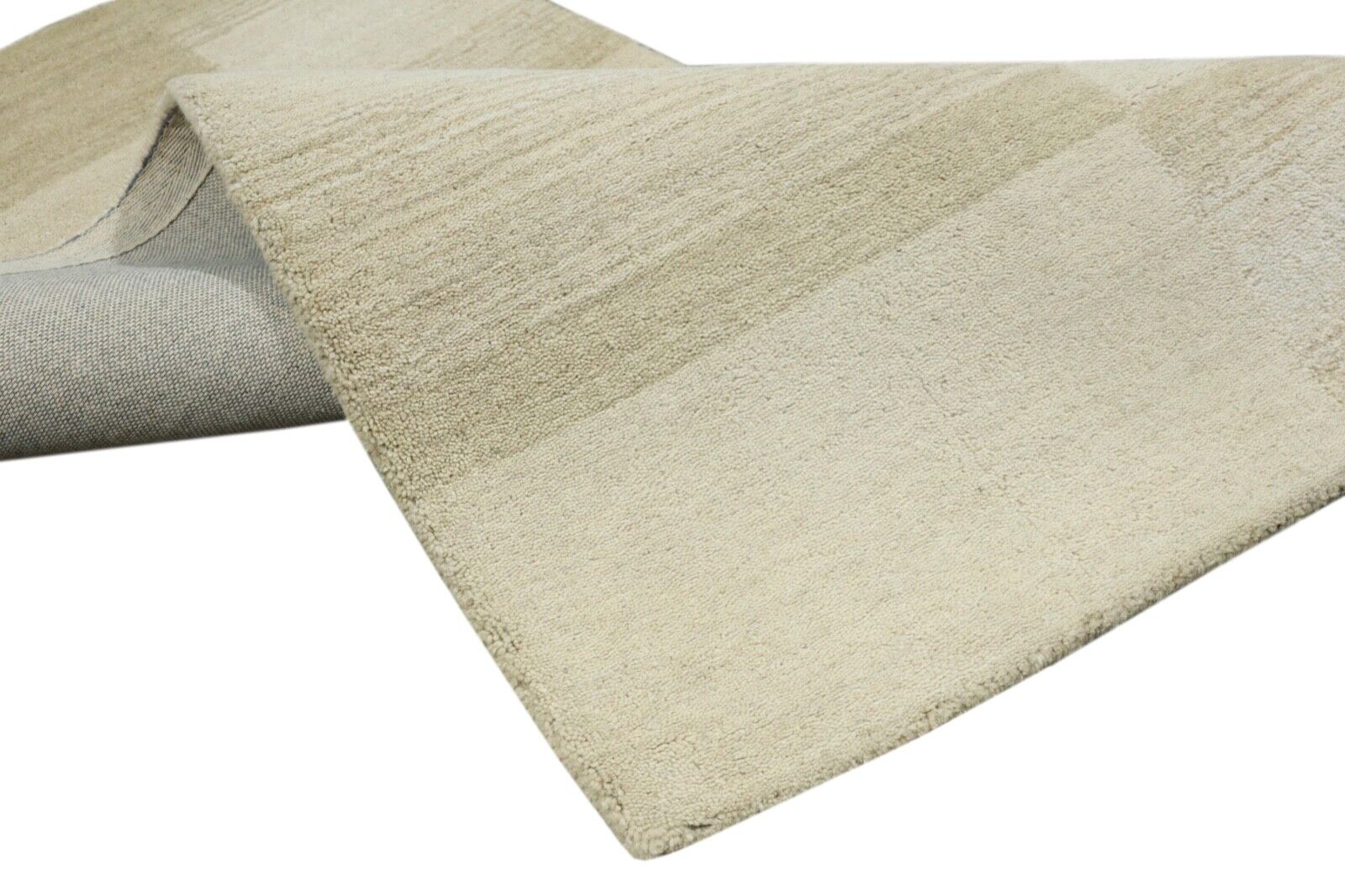 Tappeto Gabbeh 100% lana 70X140 cm fatto a mano beige annodato a mano T1027
