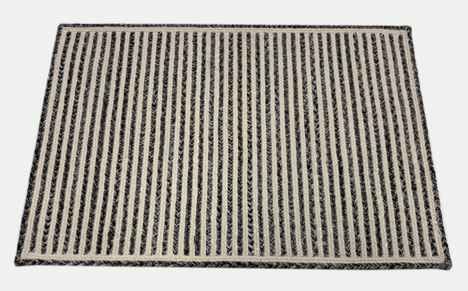 Ročno tkana preproga 60x90 cm s črtastim vzorcem, za zunanjo uporabo, za notranjo uporabo, iz preje iz PET, moderna, HW11 