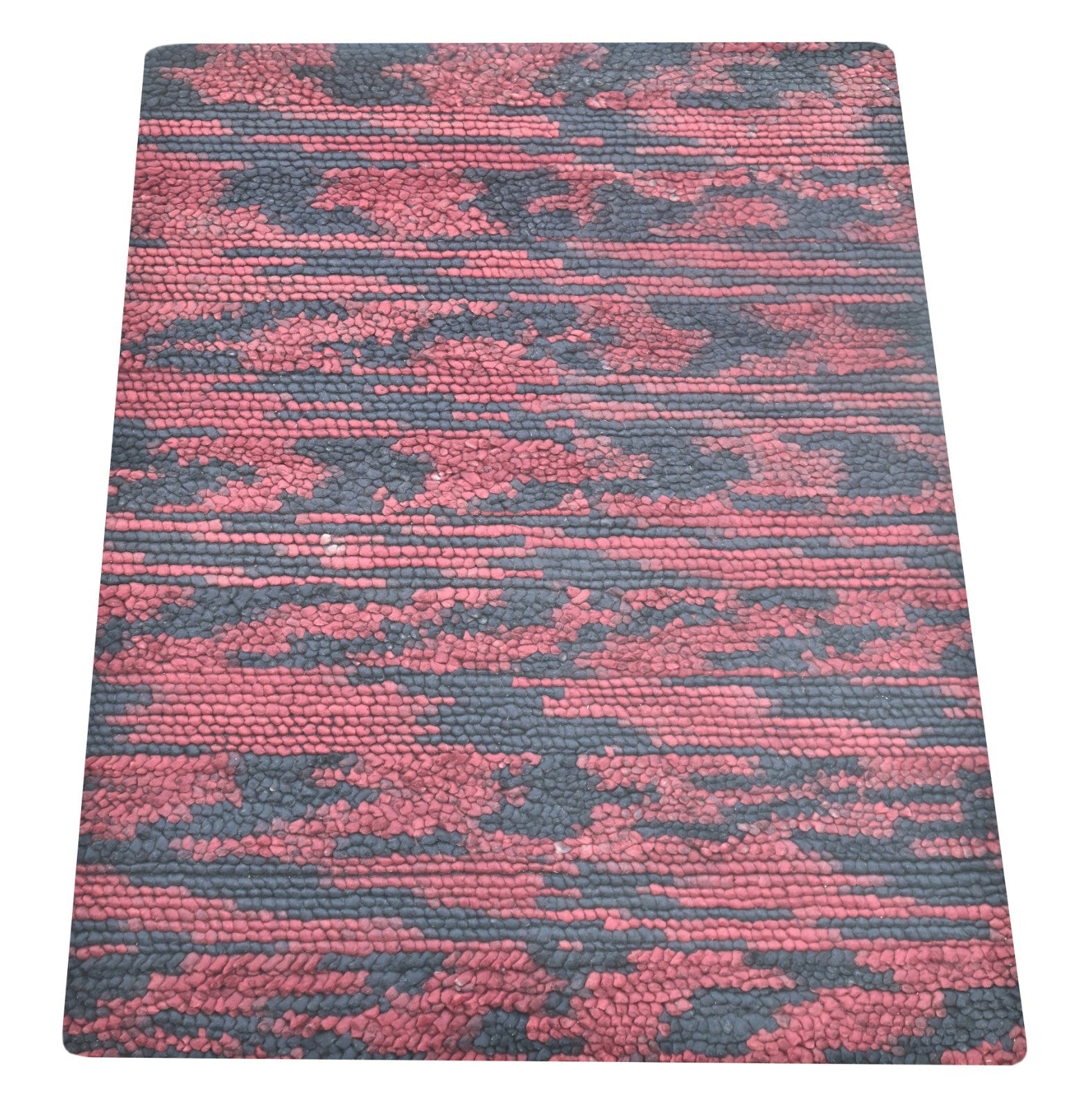 Bunter Wollteppich 120x180 cm Handgefertigt Modern Teppich sh165