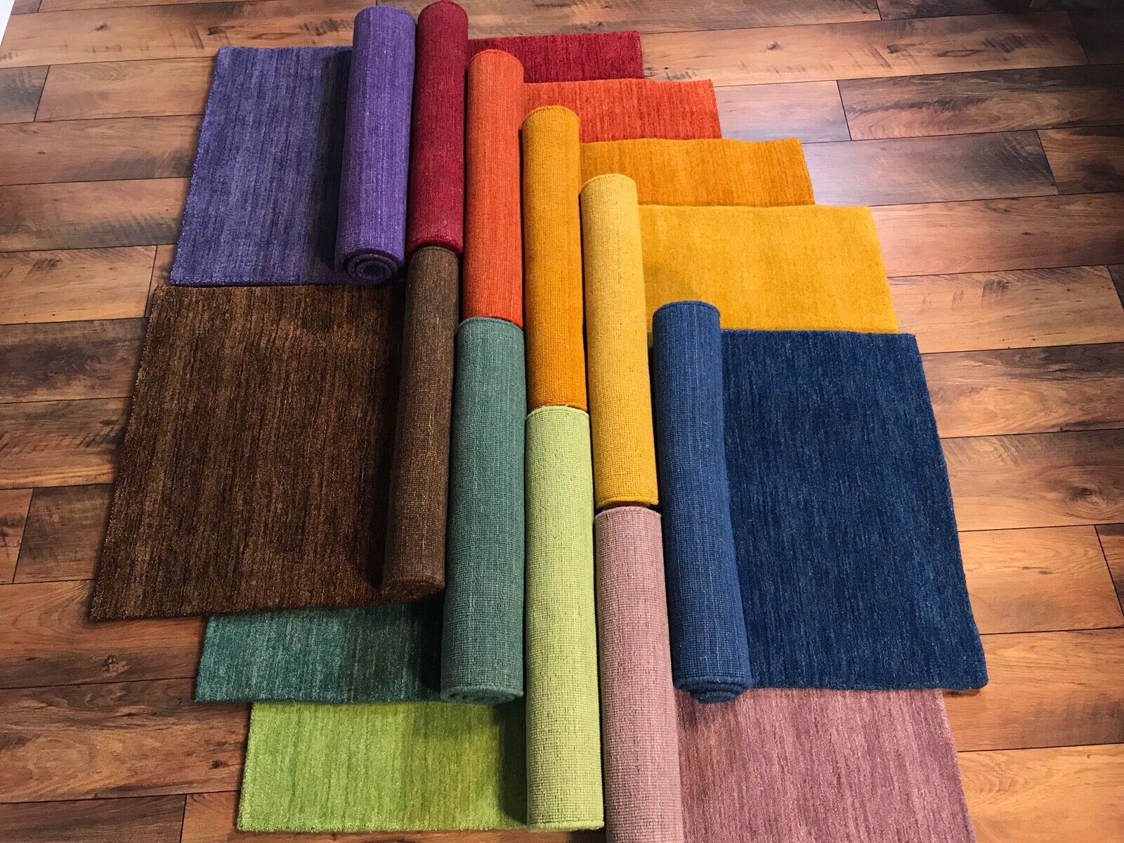 Orientteppich Handgewebt Gabbeh Teppich 100% Wolle Handloom Brücke Fussmatten