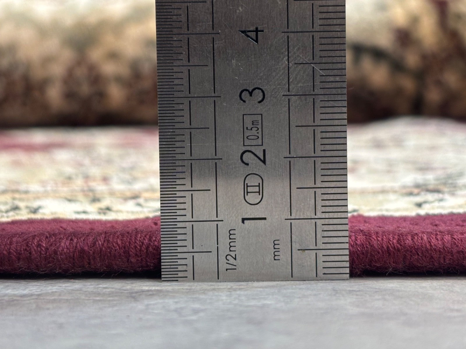 Kashmir Design Orientteppich 150x210 cm Viskose Seidenglanz Kastanienbraun M67M