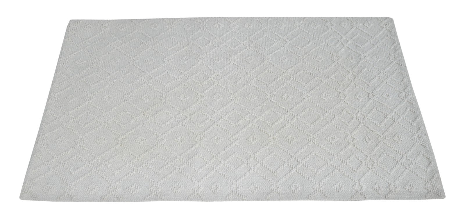 Bunter Wollteppich 120x180 cm Handgefertigt Modern Teppich sh161