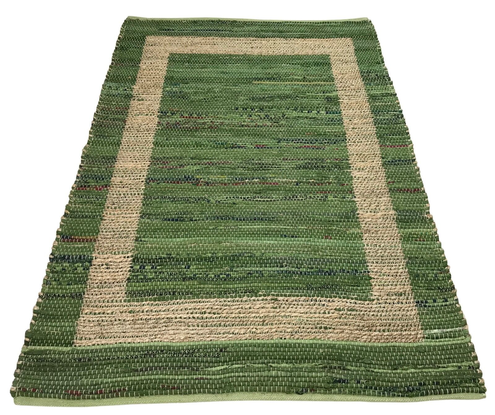 Beidseitig Nutzbar Chindi Kelim Durry Teppich Handgearbeiteter, 4 Größen Dhurrie