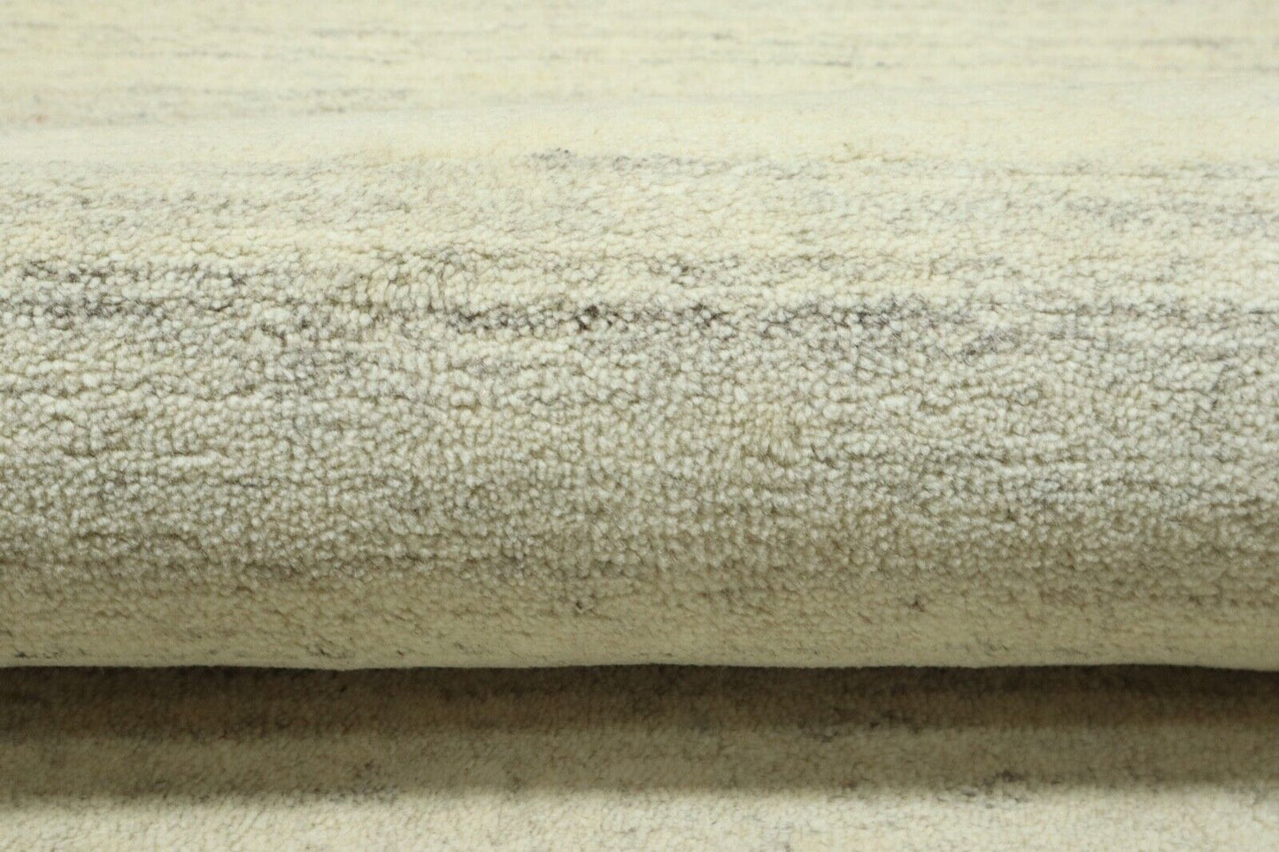 Beige Grau Orient Teppich 100% Wolle 90X160 cm Handarbeit Handgetuftet T977