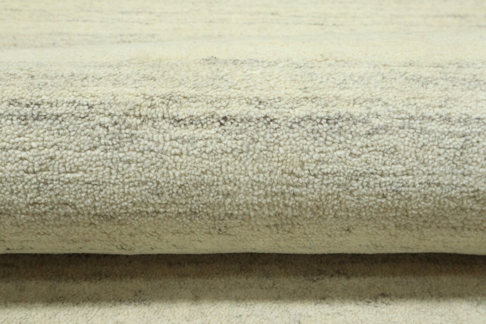 Beige Grau Orient Teppich 100% Wolle 90X160 cm Handarbeit Handgetuftet T977