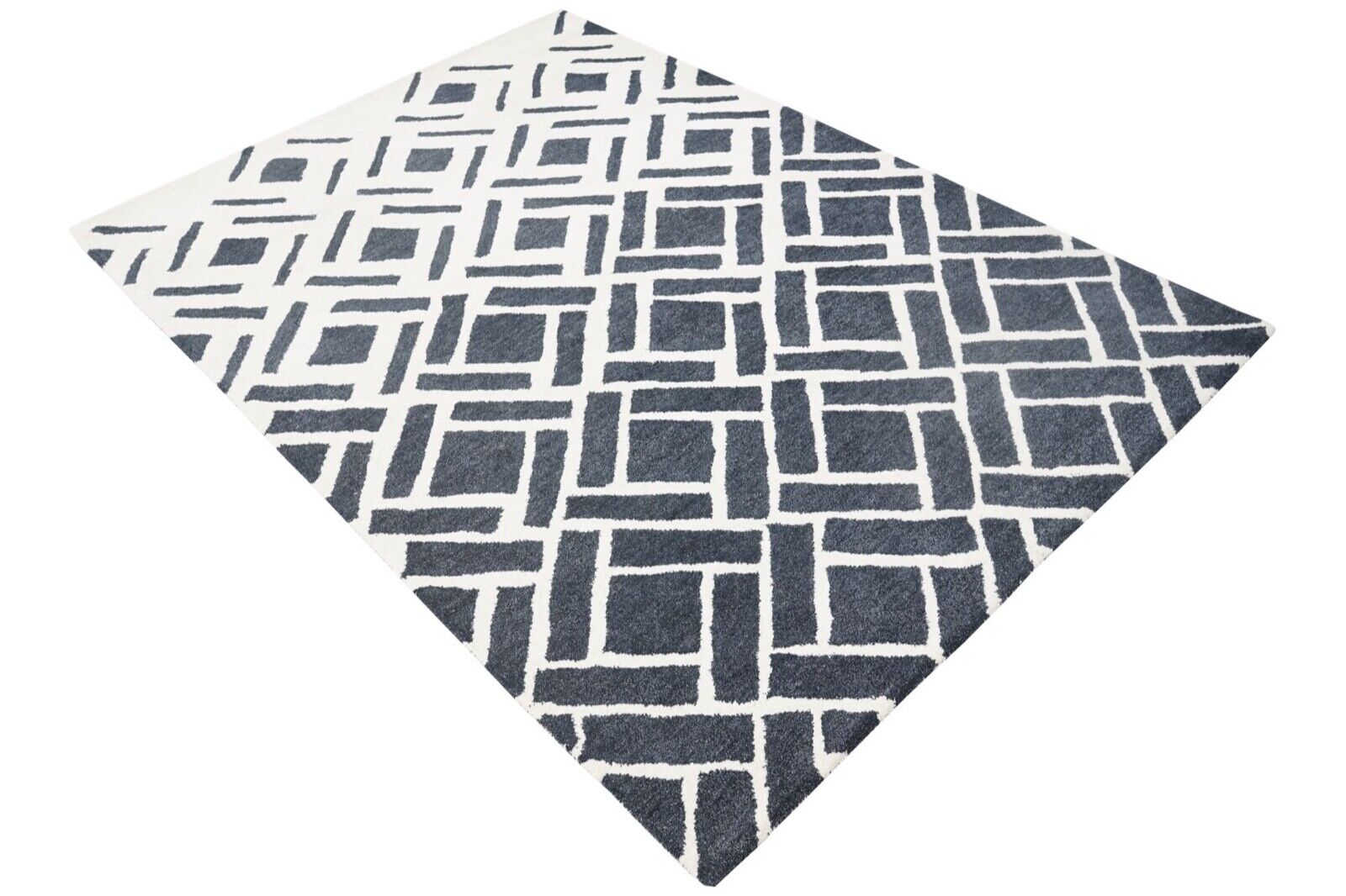 160X230 cm Teppich 100% Wolle Orientteppich Handgetuftet HT378