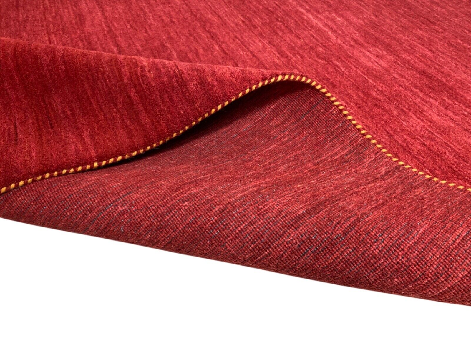 Rot Teppich 100% Wolle 170x240 cm Handgewebt Gabbeh Orientteppich