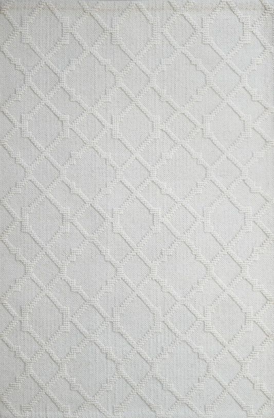 Bunter Wollteppich 120x180 cm Handgefertigt Modern Teppich sh276
