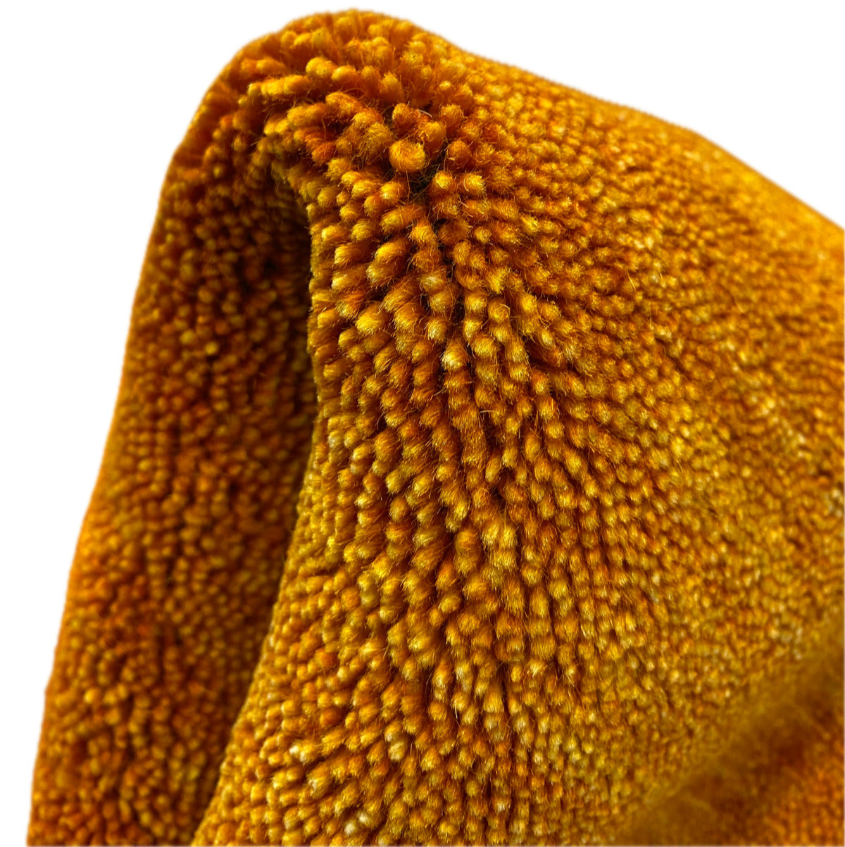 Gold Teppich 100% wolle Handgefertigter Hochwertig 124x180 cm S197