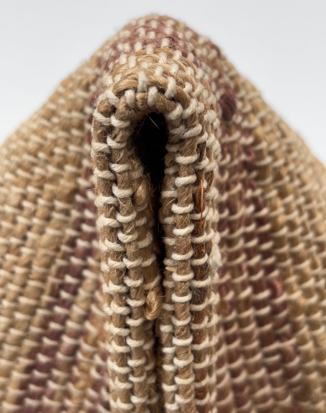 Jute Teppich 60x90 cm – Natur & Ethno Stil mit handgewebtem Muster D531