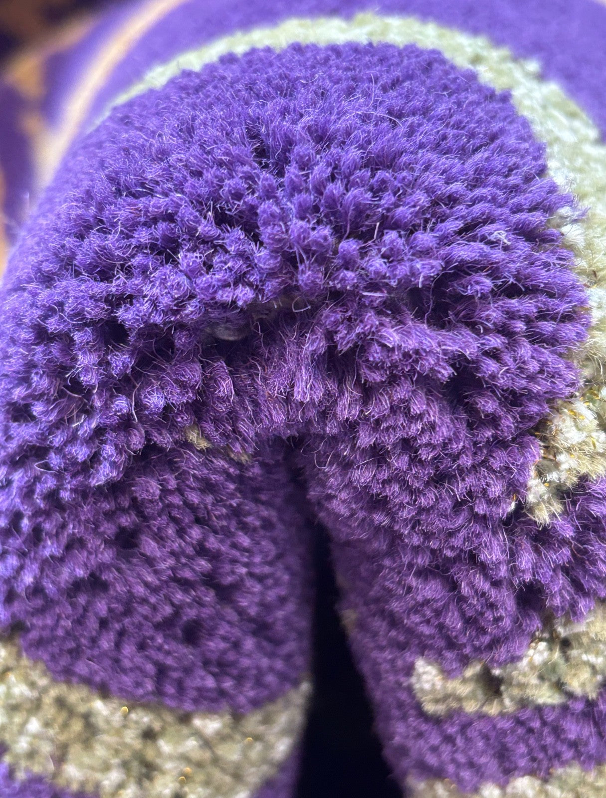 Moderni pyöreä matto 180 cm villainen Jary moderni violetti olohuoneen käsintuftattu