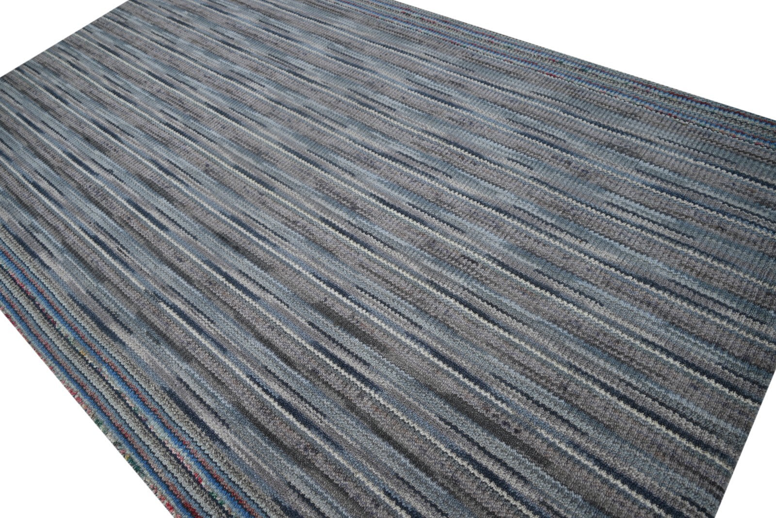 Handgeweven vloerkleed 150x240 cm, meerkleurige, glanzende wollen vloerkleed voor de woonkamer SH139