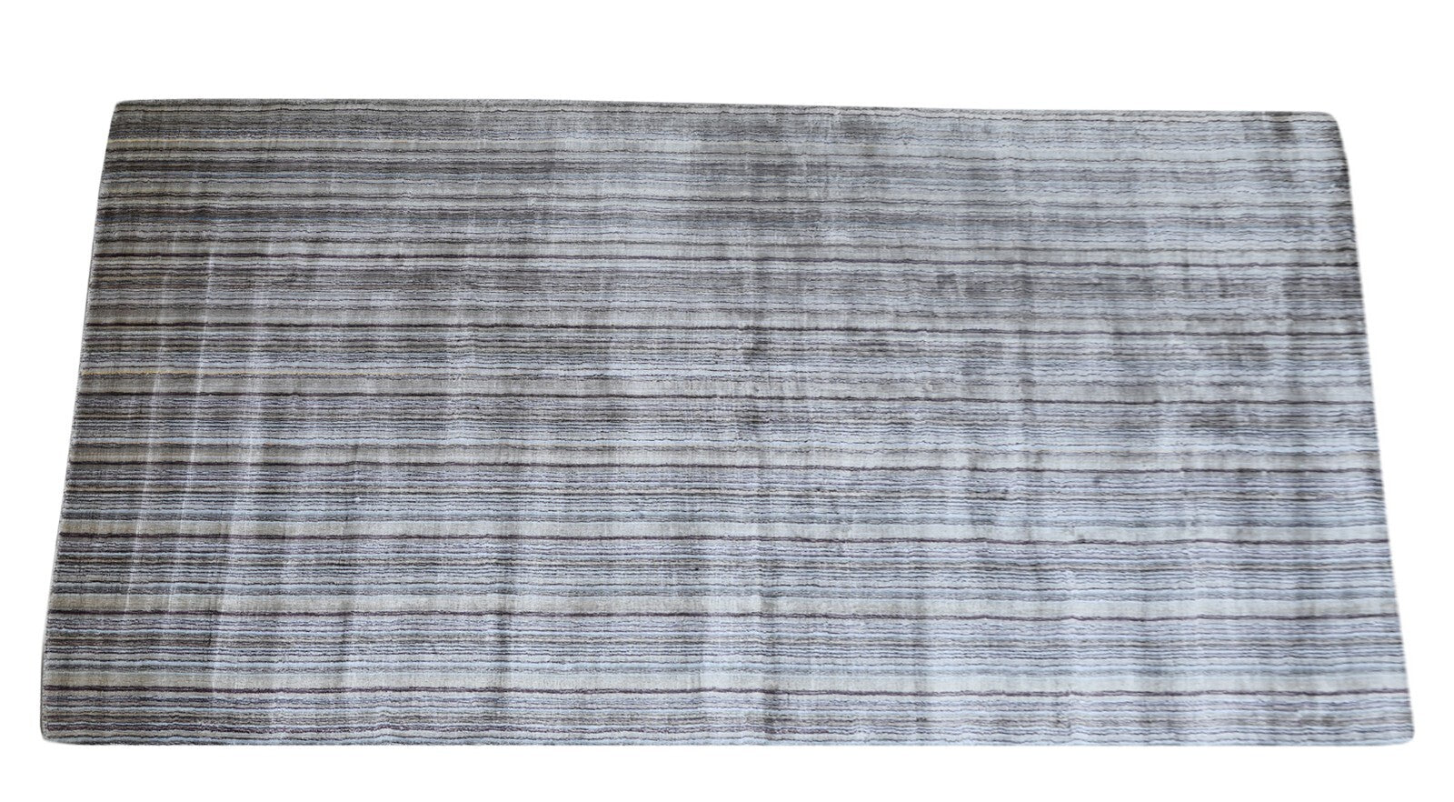 Handgewebter Teppich 160x290 Multi Glanzoptik Viskosem Wohnzimmer SH138