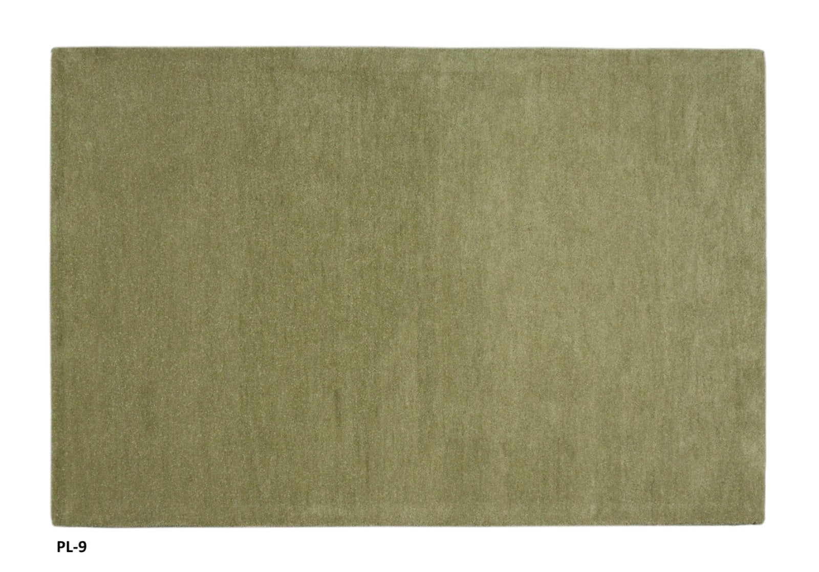 Gabbeh Teppich 100% Wolle Hellgrüne Uni Farbe 120x180 cm  Handgemacht PL9