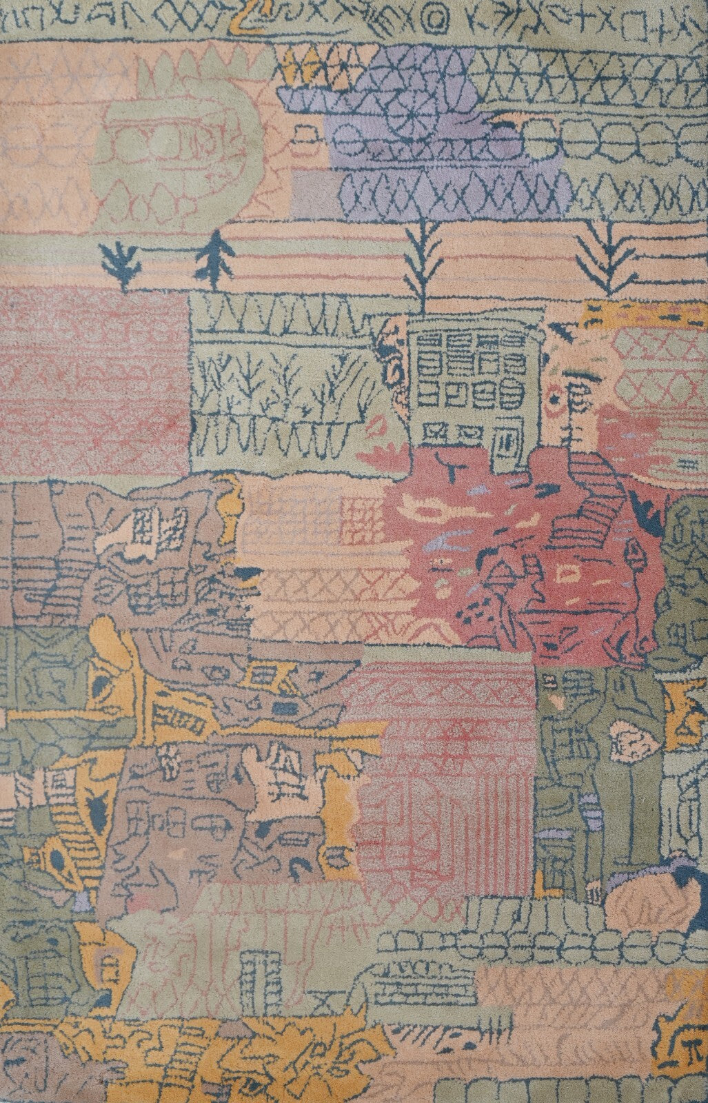 Handgetufteter Wolle teppich 120x180 Multi-Pfirsich Modern Wohnzimmer SH251