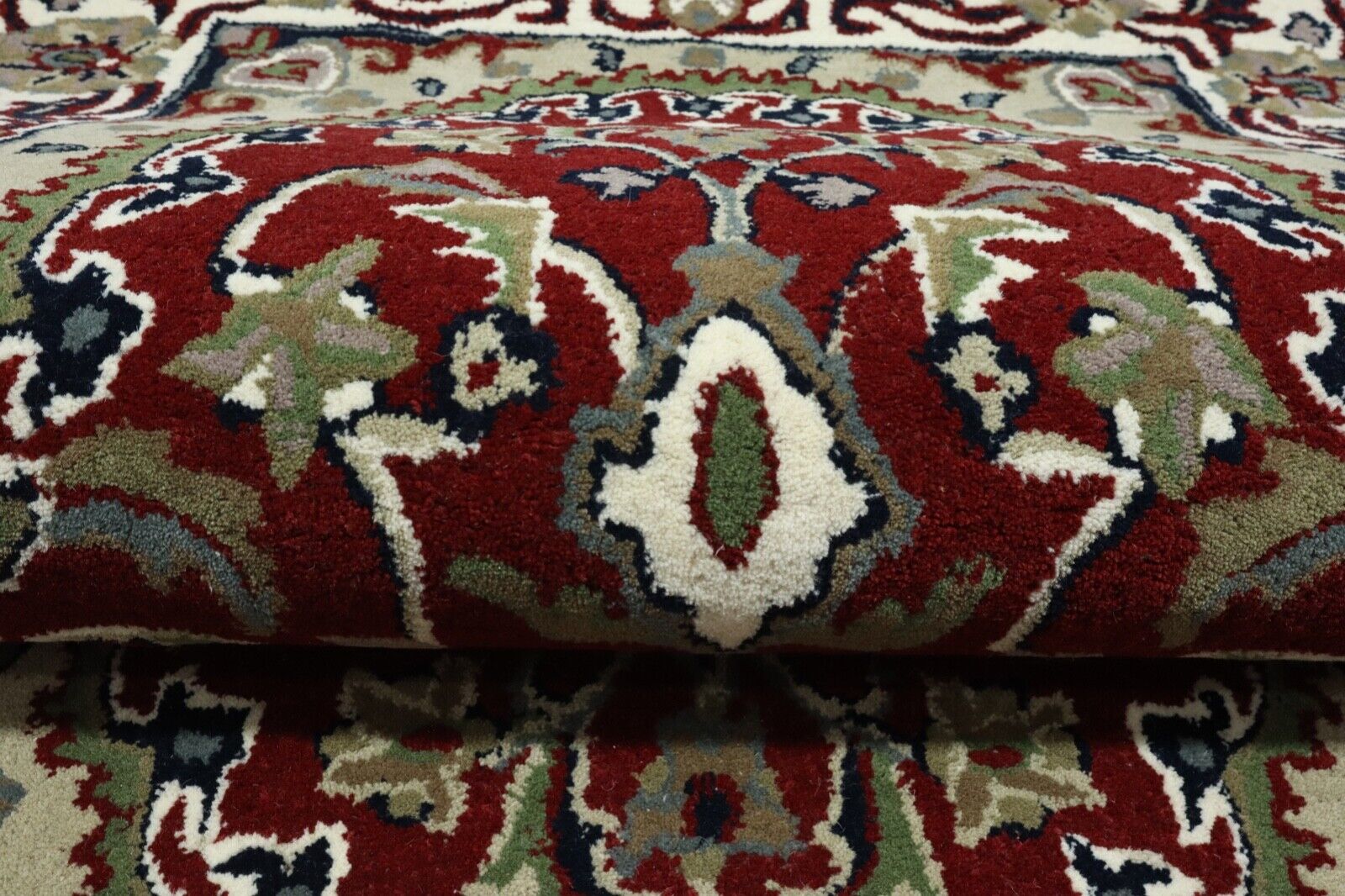 Rot Orient Teppich 100% Wolle 90X160 cm Handarbeit Handgetuftet T975