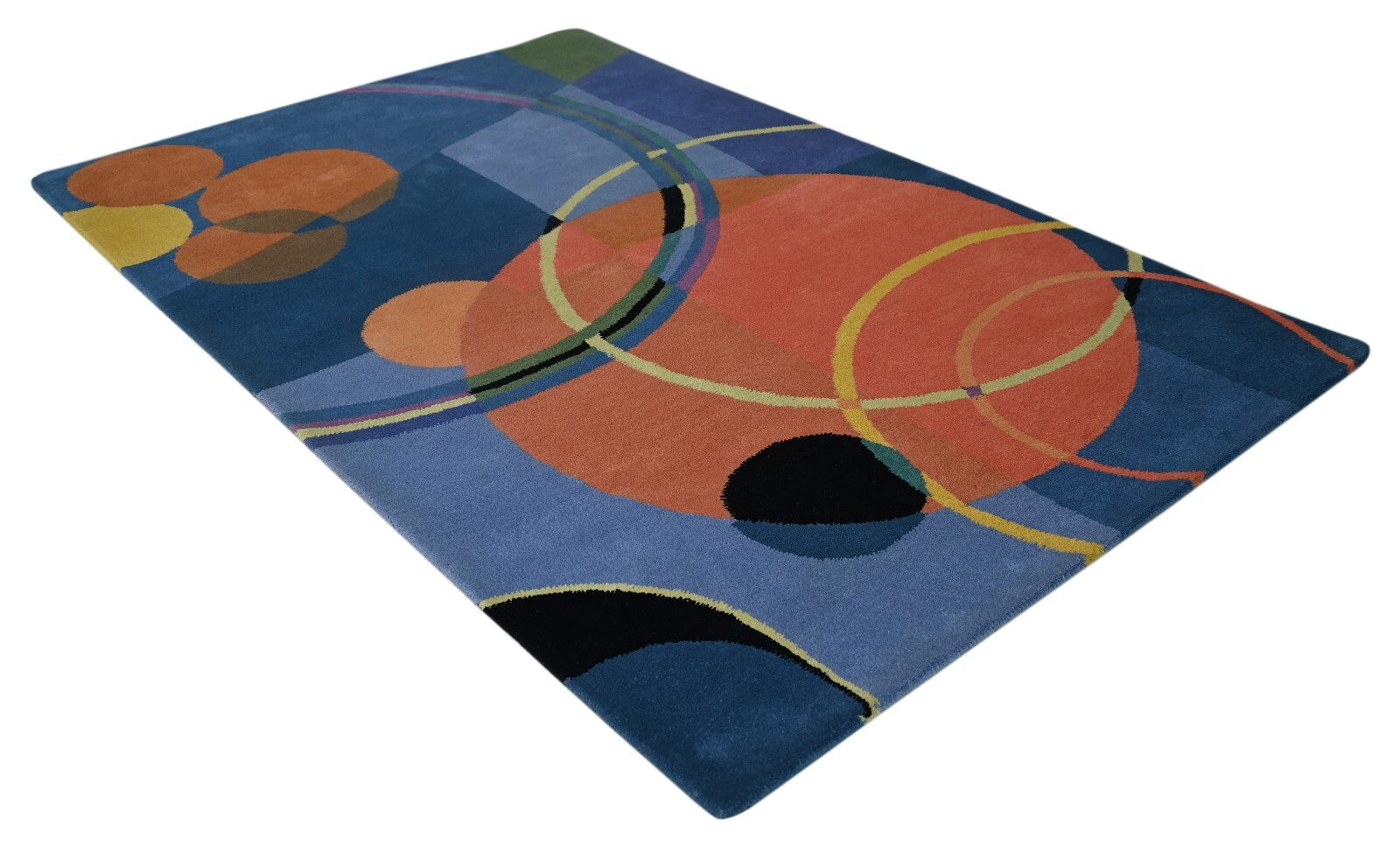 Handgetufteter Wolle teppich 150x240 multi  Modern Wohnzimmer SH236