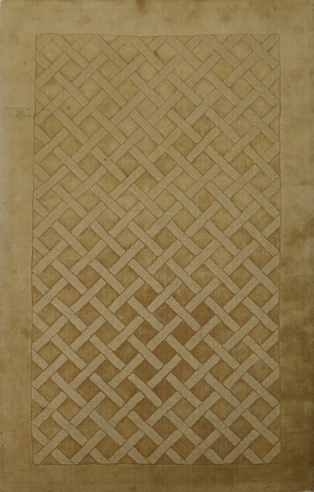 Handgetufteter Wolle teppich 150x240 Gold  Modern Wohnzimmer SH233