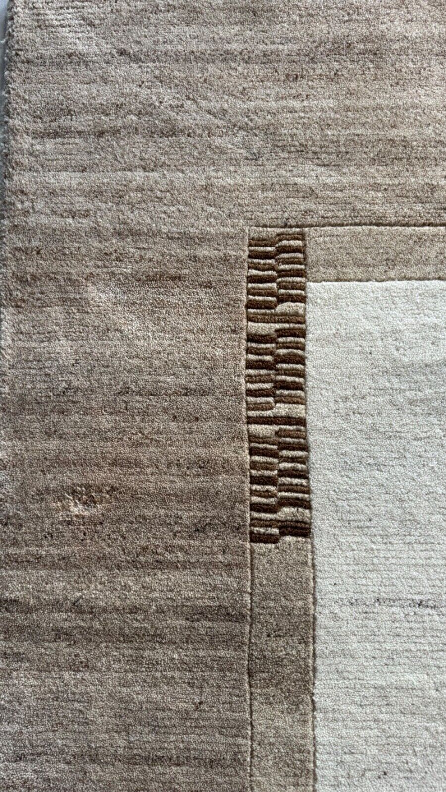 Teppich Handgeknüpft 250X350 cmBeige Braun  Wolle Orientteppich Indo Nepal 40 KG