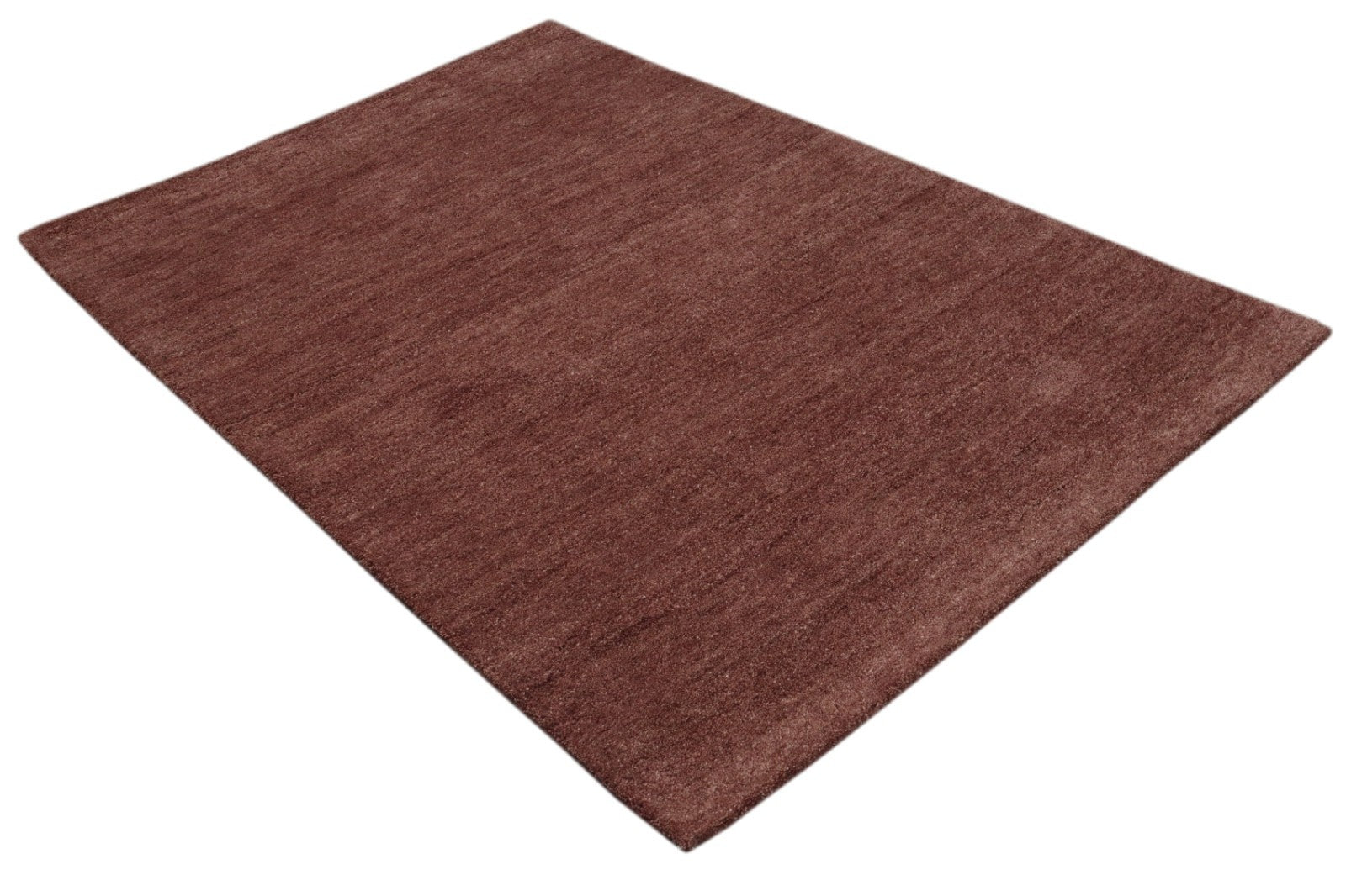 Gabbeh Teppich 100% Wolle Pfirsich Uni Farbe 120x180 cm  Handgemacht PL25