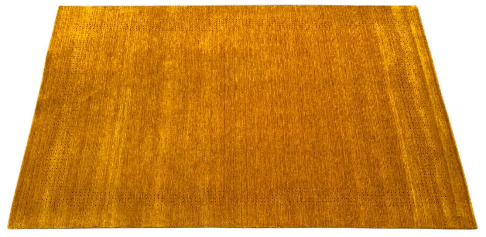 Gold Gabbeh Teppich 100% Wolle Orientteppich Handgewebt  Loom Brücke G625T5